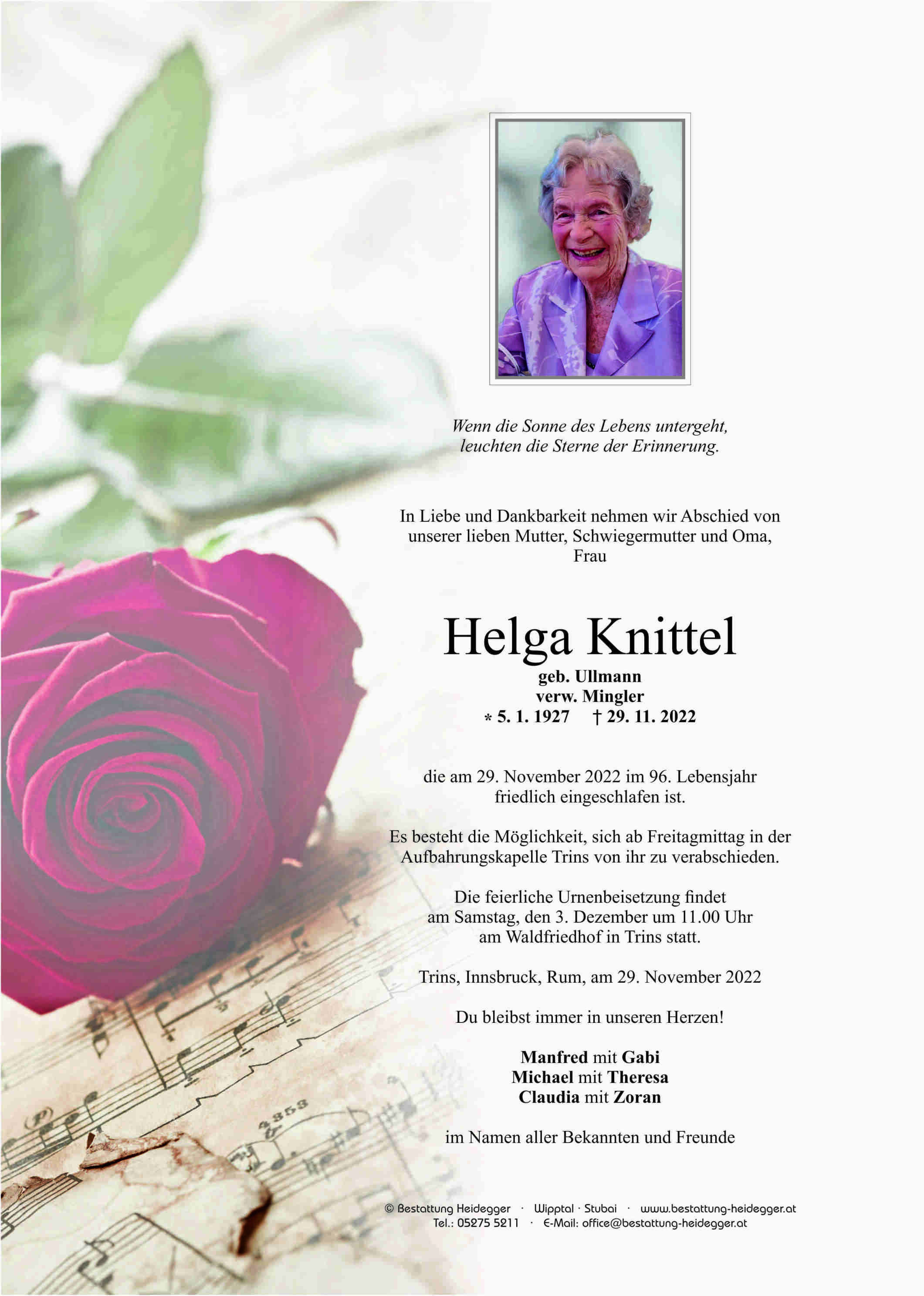 Helga Knittel